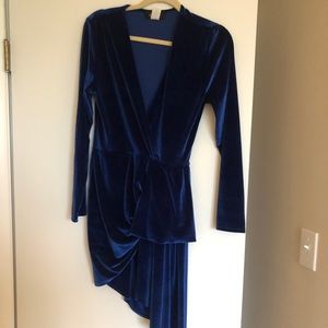 Velvet midi dress